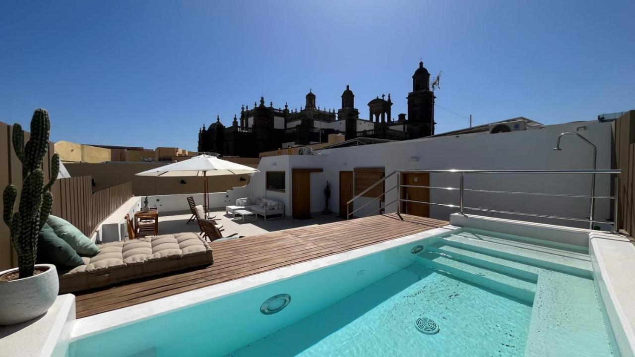 C-10 Vegueta Apartment - Private Rooftop Pool Лас-Пальмас-де-Гран-Канария Экстерьер фото